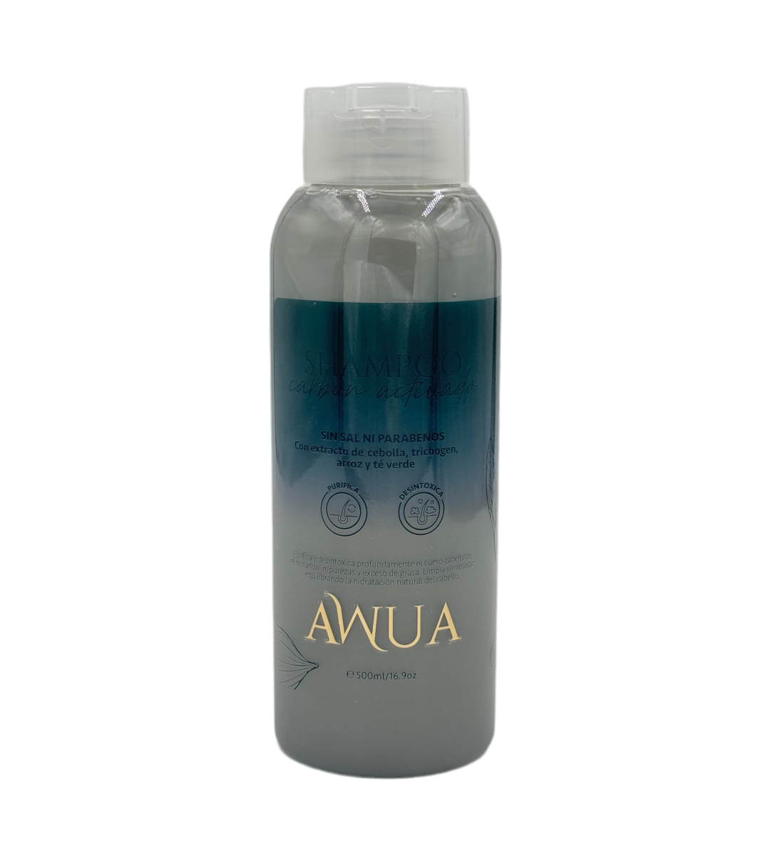 Shampo Detox Carbón Activado Awua